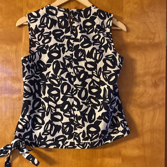 Talbots NWT tie waist tank in navy blue - Picture 5 of 5